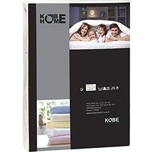 Kobe Örme Penye Lastikli Çarşaf, Battal Çift Kişilik, Krem, Pamuk-Elastan 230 G/m2