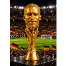 3D Layer Craft Fifa Worldcup Antonio Rudiger Versiyon Fifa Dünya Kupası Hediyelik Obje Biblo 25 cm