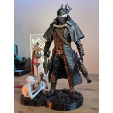 Pilovestik Son Derece Detaylı Bloodborne Figürü , Elle Boyanmış 16K Reçine Oyuncu Hediyesi , Işıklı Avcı Modeli
