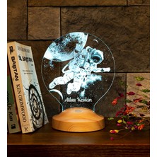 Astronot, Kozmonot, Astronot Hediyesi, Uzay Hediyesi, Kişiye Özel 3D LED Lamba
