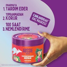 Aussie 500ML Sos Saç Maskesi Kuru ve Yıpranmış Saçlar İçin Onarıcı Etki ve %92 Doğal İçerik