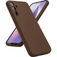 Nrzsnt Newface  Galaxy A24 4g Kılıf First Silikon - Kahverengi