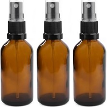 50ML Yuvarlak Boş Cam Şişe Siyah Sis Spreyi ve Üstü Kapaklı | Doldurulabilir | Uçucu Yağlar Için Sızdırmaz | Yeniden Kullanılabilir | Dıy Parfümler | Dıy Serumları (3)