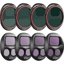 Djı Mavic 4 Pro Için Tüm Gün 8'li Paket Nd ve Nd/pl Filtreleri - Tam Gün Işık Kontrolü, Parlama Azaltma ve Canlı Hava Çekimleri Için Polarizatörlerle Nd4 - ND64 Setini Tamamlayın