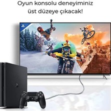 Bix NHD05 4K@60Hz Yüksek Hızlı HDMI & Ethernet Kablosu, 18GBPS Veri Aktarım Hızı, HDMI 2.0, Full Hd 3D Ready Teknolojisi, Pvc Kaplama, Bilgisayar Monitörü, UHD Tv, Ps5, Ps4 Uyumlu 5 Metre Kablo