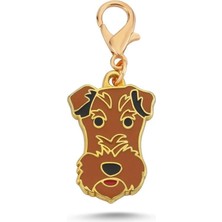 Dali's Fox Terrier Altın Kaplama Mineli Tasma Aksesuarı