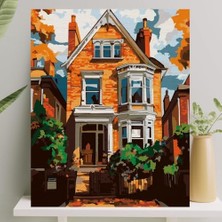 Sayılarla Boyama Tuval Seti Fırça Boya Dahil (Çıtalı) 40X50 cm - Güz