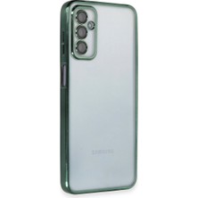 Bezos Galaxy M23 Kılıf Razer Lensli Silikon - Yeşil