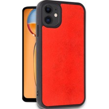 Elektrik Doktoru iPhone 11 Kılıf Aras Deri Kapak - Kırmızı