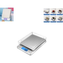 Winnboss 2 Tepsili Küçük Hassas Tartı Sayma Modlu Laboratuvar Kuyumcu Terazisi Mutfak Tartısı (Max 3 Kg.)