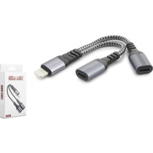 sbodurhome Lightning 1 To 2 Dişi Ayırıcı Kablo - Siyah GJ-013