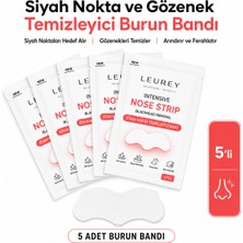 LEUREY Nose Strip, Siyah Nokta ve Gözenek Temizleyici Burun Bandı 5'li