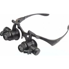 sbodurhome Gözlük Modeli 10X 15X 20X 25X Lens,2led Işıklı,büyüteç
