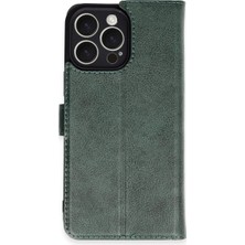 Elektrik Doktoru iPhone 16 Pro Max Kılıf Trend S Plus Kapaklı Kılıf - Yeşil