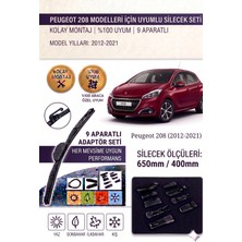 AutoBase Peugeot 208 Ön Cam Silecek Takımı 2012-2021