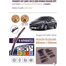 AutoBase Peugeot 207 Ön Cam Silecek Takımı 2007-2012