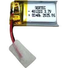 sbodurhome 401223 3.7V 80 Mah Li-Polymer Pil (DEVRELI/1.5A)