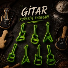 Major Hobi 3D Gitar Şeklinde Kurabiye Kalıbı Seti – Eğlenceli Mutfak ve Parti Konsepti
