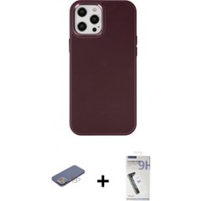 Pileli Store Pilelistore™ iPhone 12 Pro Max Kılıf Çekirdek Çizgi - Şeffaf Uv Polymer Nano Ekran Koruyucu + Renkli Kamera Lens Koruma Cam - Mı