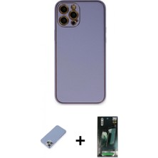 Pileli Store Pilelistore™ iPhone 12 Pro Kılıf Yadigar Klasik - Şeffaf 360 Full Body Arka Koruyucu + Metal Kamera Lens Koruma Cam - Kuyl