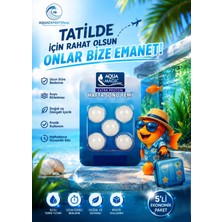 Aqua Magic Balık Tatil Yemi - Beşli Paket - Ekstra Protein - Yavaş Salınım - Uzun Süreli Beslenme - Balıklarınız Güvende Kalır
