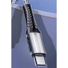 Colezium DC43 Type-C To Type-C 1m Örgü 60W Hızlı Şarj Kablo - Yeşil