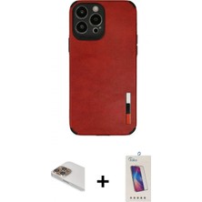 Marsilyan™- iPhone 13 Pro Max Kılıf Doruk Asil Koleksiyonu - Siyah Joko 5d Cam + Gold Pers Alüminyum Kamera Lens