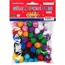 Hobbyrons Simli Ponpon 50 Adet, 20MM