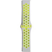 Colezium Watch 22MM Spor Delikli Kordon (Saat Değildir) - Gri-Yeşil