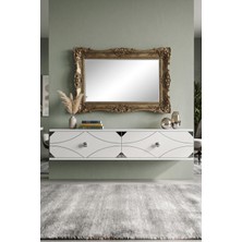 Yumedi Design DA1297 - Elifa Dresuar , Antre Hol Rafı, Duvara Montaj Tv Sehpası 120CM