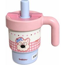Bablov Fresh Fruit Collection Pipetli Termos Bardak Kulplu, Çelik Gövdeli, Sıcak & Soğuk Içecek Uyumlu Şık Tasarım Mug