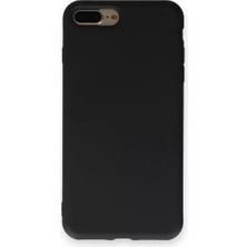 Derin Stok Iphone 7 Kılıf Nano Içi Kadife Silikon - Siyah