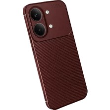 Derin Stok Poco X8 Auto Focus Karbon Kapak - Bordo