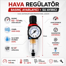 Hodbehod AFR2000 Kompresör Hava Filtre Regülatörü Su Ayırıcı Şartlandırıcı Basınç Ayarlayıcı Saatli Set