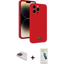 Marsilyan™- iPhone 13 Pro Max Kılıf Vadi Çizgi Prime - Şeffaf Pasifik Cam Ekran Koruyucu + Pers Alüminyum Kamera Lens - Gı
