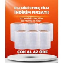 Dalpak Ambalaj Dilimli Streç Film 17 Micron 10 cm 150 Metre x 6 Adet