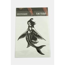 Zero Land Flzdgnkr Deniz Kızı Tattoo Dövme Sticker-Beyaz