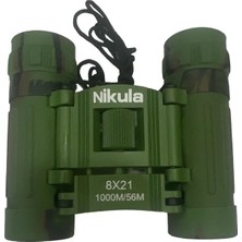 Colezium 8X21 Dürbün Kamuflaj   Dürbünü 56M/1000M Kauçuk Kaplama