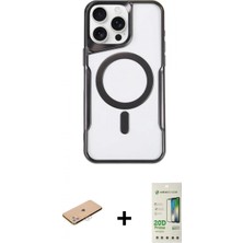Pileli Store Pilelistore™ iPhone 11 Pro Max Kılıf Yadigar Klasik Özel Seri - Siyah 20D Premium Cam Ekran Koruyucu + Renkli Kamera Lens Koruma Cam - Pe