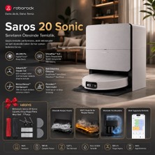 Roborock Saros 20 Sonic Istasyonlu Robot Süpürge