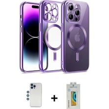 Pileli Store Pilelistore™ iPhone 12 Pro Kılıf Nova Işık Özel Seri - Siyah Polymer Nano Ekran Koruyucu + Shine Kamera Lens - Mı