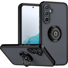 Flzdgnkr Newface  Galaxy S25 Fe Montreal Yüzüklü Silikon Kapak - Siyah
