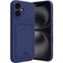 Flzdgnkr Newface Iphone 16 Kılıf Kelvin Kartvizitli Silikon - Lacivert