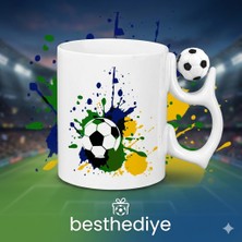 Best Hediye Futbol Toplu Kupa Siyah Beyaz(Istenilen Resim ve Yazıyla)