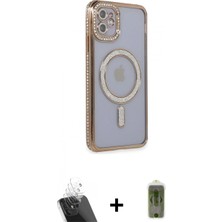 Marsilyan™- iPhone 11 Kılıf Zirve Doku Prime - Siyah Joko Magic 5d Hayalet Cam + Şeffaf Kamera Lens Koruma Cam