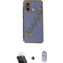 Pileli Store Pilelistore™ Redmi 12C Kılıf Nova Işık Prime - Siyah Joko Magic 5d Cam + Kamera Lens Koruma Cam - Sf