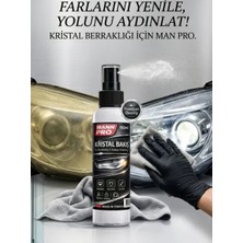 MANN Pro-Kararmış Farları 50 saniyede içinde Yenileyen Nano Kristal sıvı 150 ML (Far temizleyici)