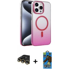 Marsilyan™- iPhone 14 Pro Max Kılıf Ahenk Doku Özel Seri - Siyah 18D Cam Ekran Koruyucu + Gold Raze Metal Kamera Lens
