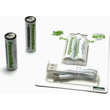 Colezium Şarj Edilebilir Pil Type-C Şarjlı Li-Ion Lityum Kalem Pil 2800MAH/1.5V/AA Şarjlı Pil