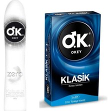 Okey Zero 100ML Kayganlaştırıcı Jel + Klasik 10'lu Prezervatif